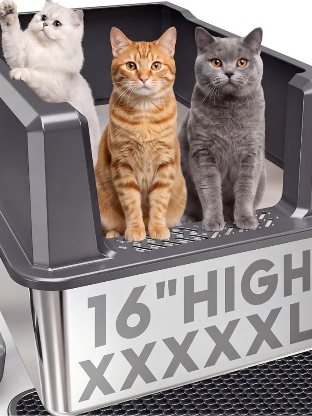 Stainless Steel Cat Litter Box XXXXXL